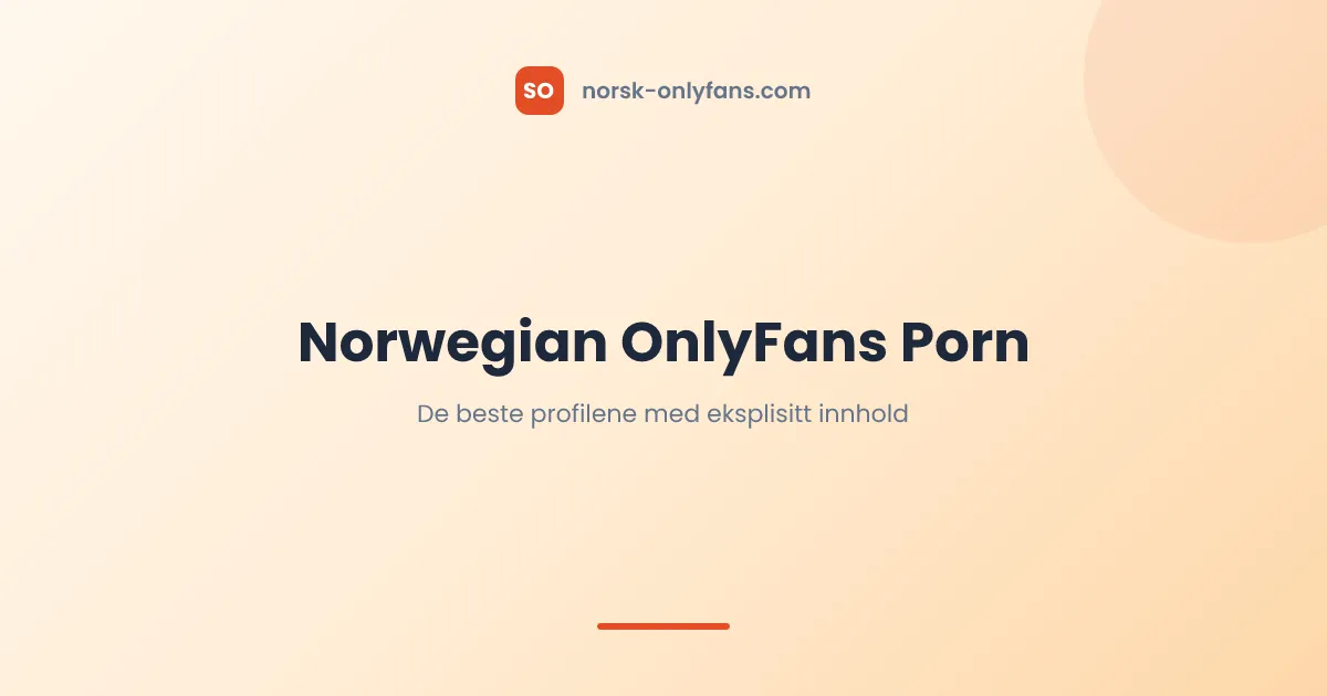 Norwegian OnlyFans Porn